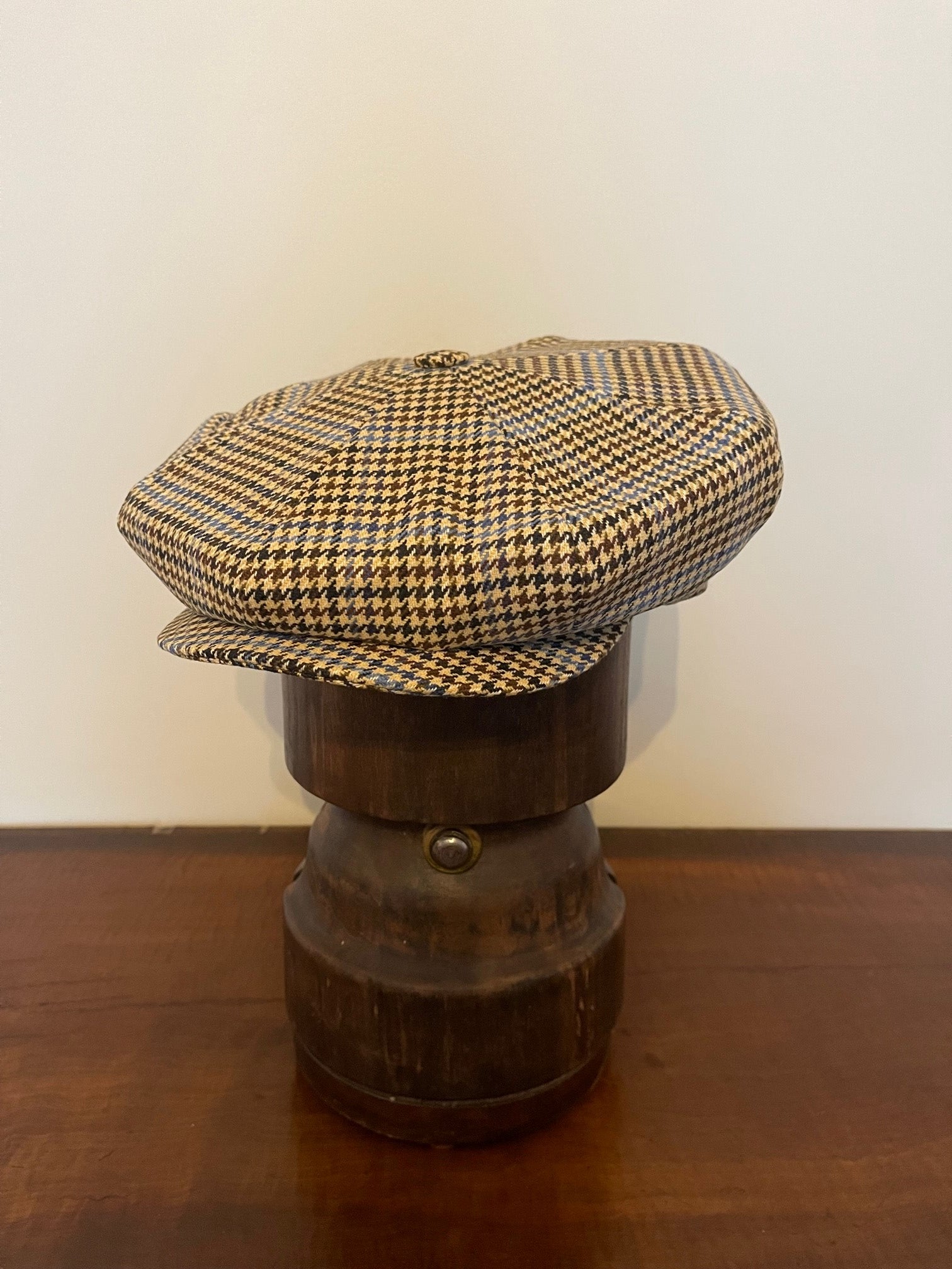 1930s Prince of Wales Check 8 piece Cap