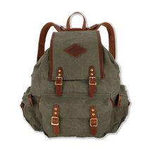 Handmade Leather & Canvas Backpack - Rockness -Made By Ben at Portamus