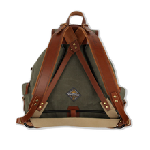 Handmade Leather & Canvas Backpack - Rockness -Made By Ben at Portamus