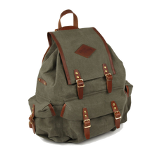 Handmade Leather & Canvas Backpack - Rockness -Made By Ben at Portamus