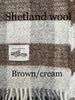 Shetland wool motoring blanket