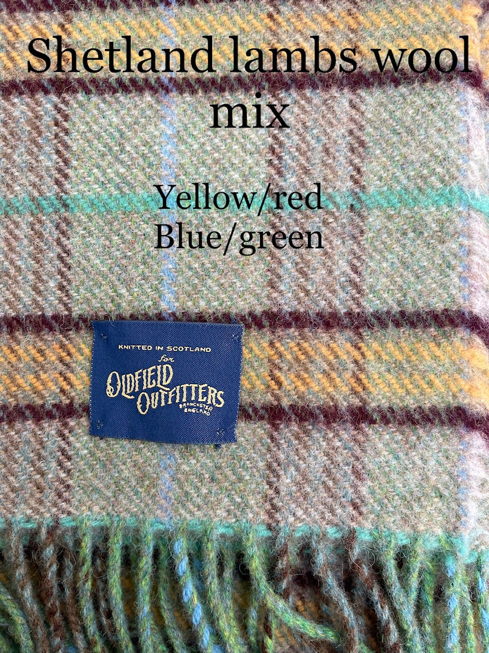 Shetland/lambswool motoring blanket