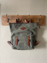 Handmade Leather & Canvas Backpack - Shortwood - Made by Ben at Portamus