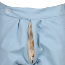 1940s "St.Tropez" trouser in Sky Blue Bull Denim