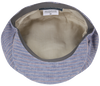 Linen Cap Light Blue With Pink Stripes