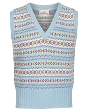 Sky Blue Fair Isle slipover