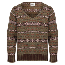 Fair Isle "The William" Deep V sweater