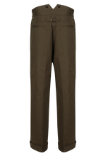 High waist cinch back trouser