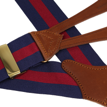 Wide Navy & Red Stripe brace