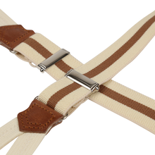 Narrow Cream & Brown brace