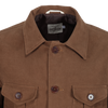 1940s Safari Field Jacket in Brown Moleskin