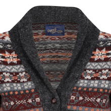 Shawl collar fair isle