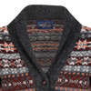 Shawl collar fair isle