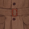 1940s Safari Field Jacket in Brown Moleskin