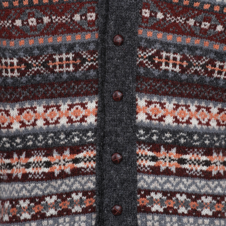 Fair Isle long sleeve cardigan